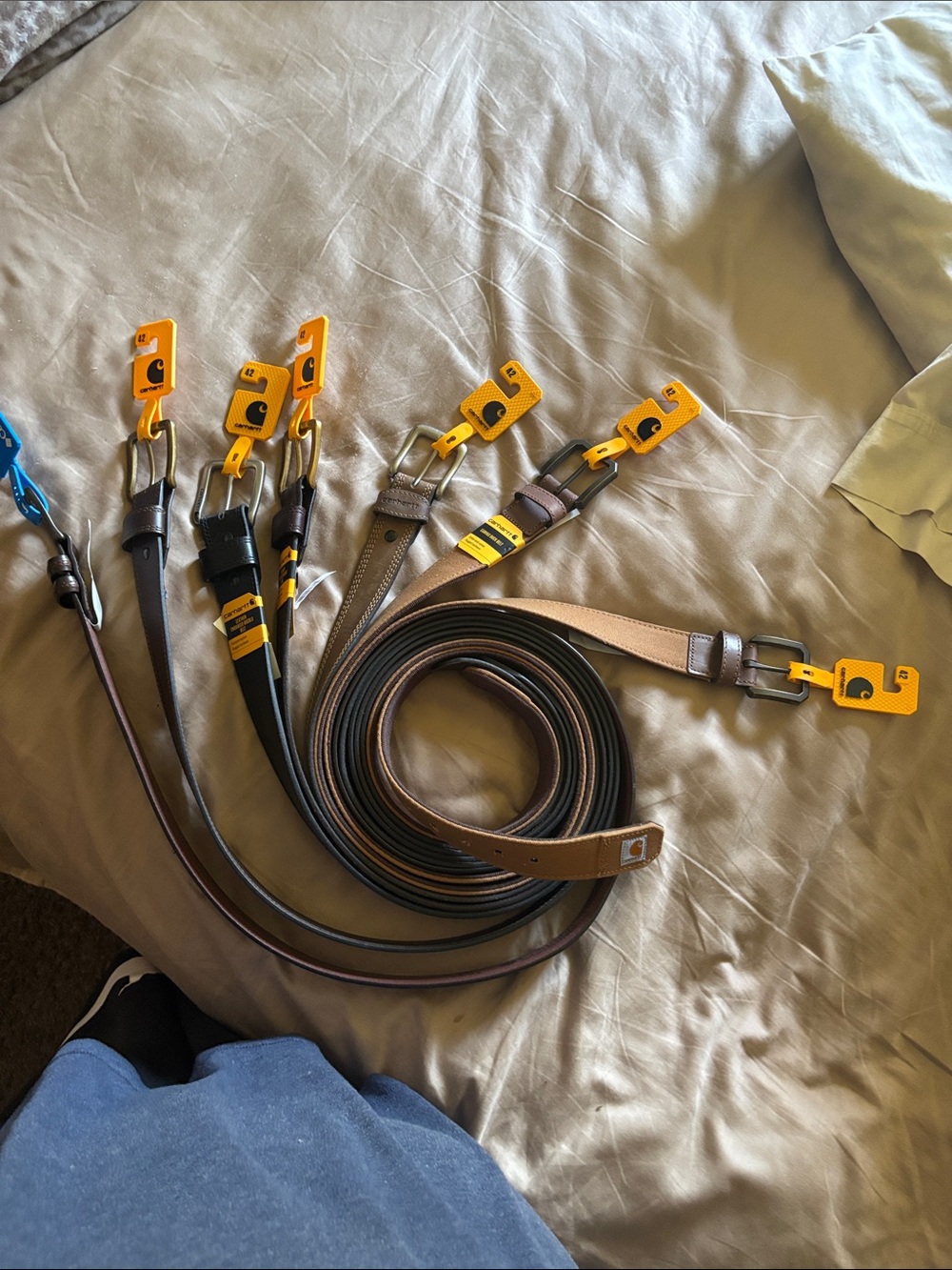 Carhartt Leather Belts in Brown and Black